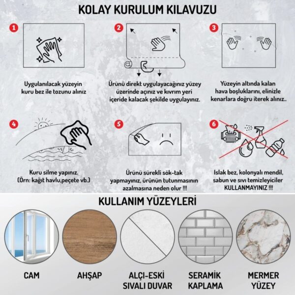 100x100cm Statik Kağıt Renkli Çarpım Tablosu (4172) - Görsel 5