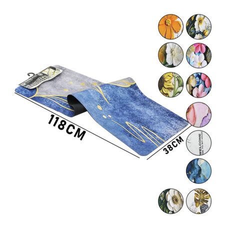 3D RENKLİ DESENLİ - D.GEN 38X118CMSU EMİCİ SİHİRLİ BANYO PASPAS PVC - ELASTİK (4172)