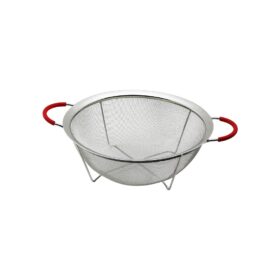 22CM TEL SEPET METAL SÜZGEÇ SİLİKON KILIFLI KULP METAL ÇERÇEVE - AYAK (4172)