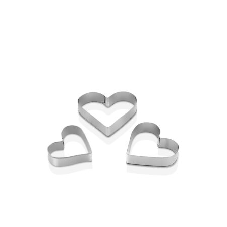 3 BOY - KALP METAL KURABİYE KALIP (4172)