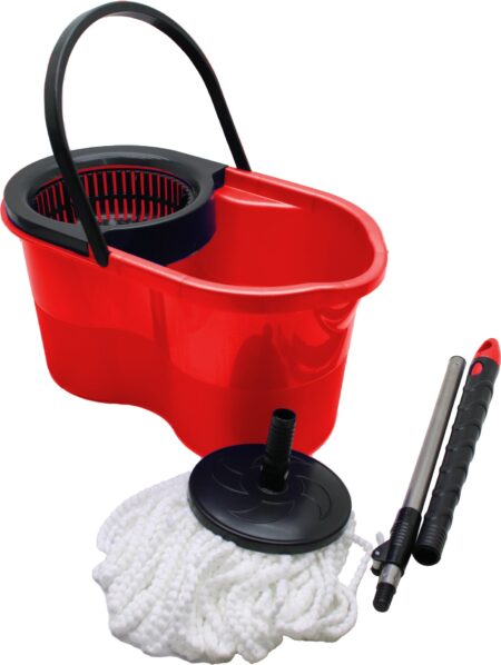 18LT---KUTULU---OTOMATİK DÖNERLİ KOVA MOP TEMİZLİK SETİ (4172)