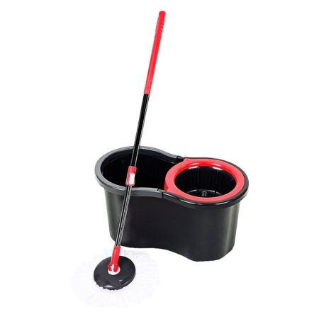 13LT - SİYAH - ŞİRİNK OTOMATİK DÖNERLİ KOVA MOP TEMİZLK SETİ (4172)