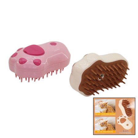 PATİ ŞEKİL- USB ŞARJLIBUHARLI=SU HAZNELİKEDİ- KÖPEK- EVCİL HAYVAN YIKAMAFIRÇASI (4172)