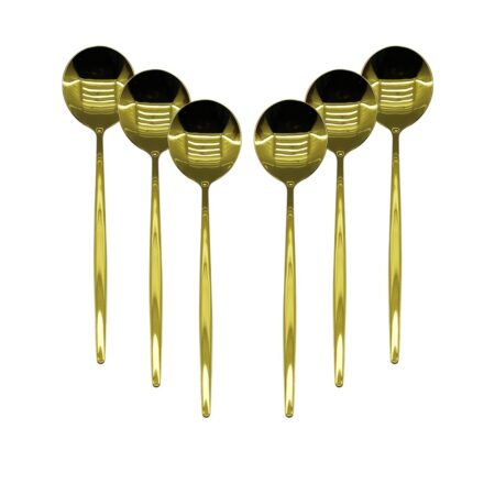 6 PCS GOLD YEMEK KAŞIK SETİ (4172)