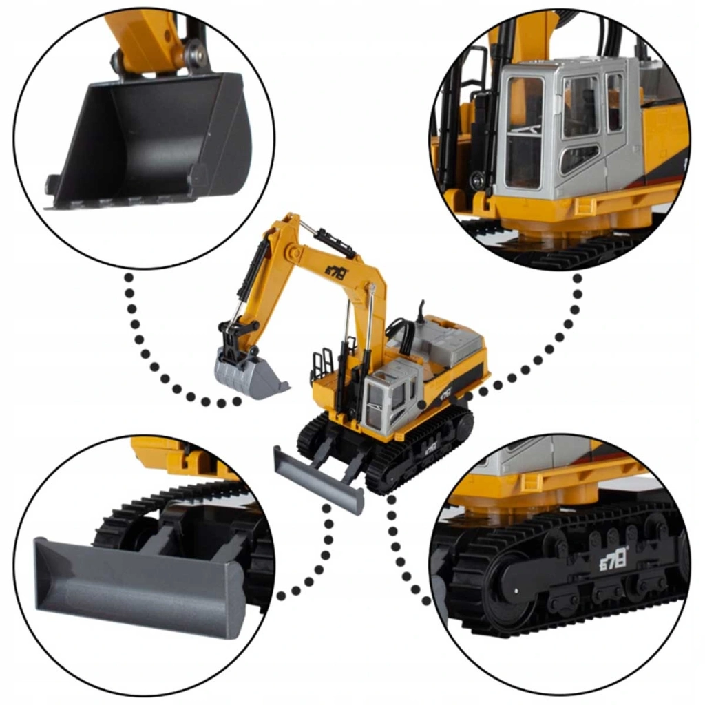 678 Kumandalı 14 Kanal Şarjlı Kepçe - Görsel 3