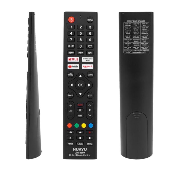 HUAYU KL URC1699 20 IN 1 NETFLIX- YOUTUBE- PRIME VIDEO TUŞLU UNIVERSAL LCD-LED TV KUMANDA (4172)