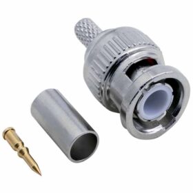 BNC FİŞ ERKEK SIKMALI KONNEKTÖR RG 58 TİP (4172)