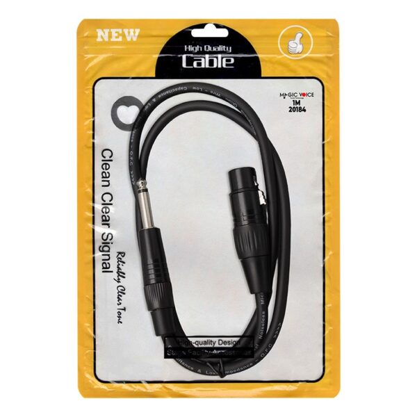 LD379 XLR CANON DİŞİ + 6.3MM MONO ERKEK 1 METRE KABLO (4172) - Görsel 2