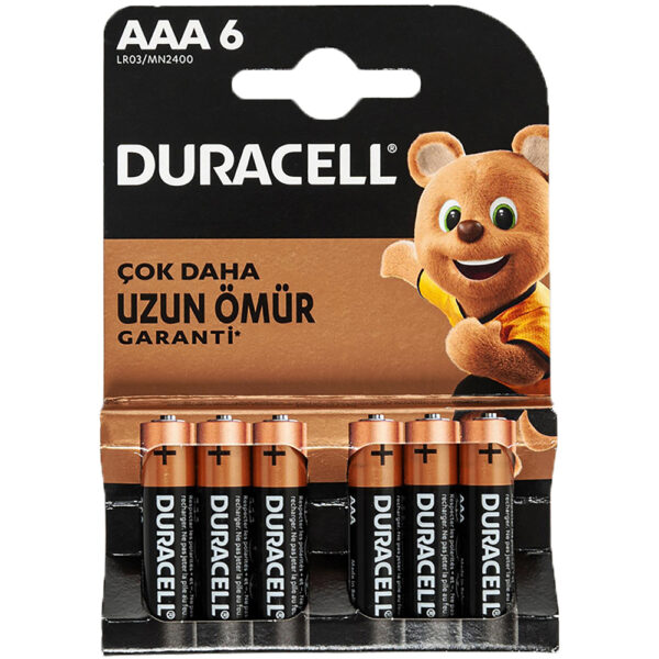 DURACELL AAA İNCE PİL (6LI) PAKET FİYAT (4172)