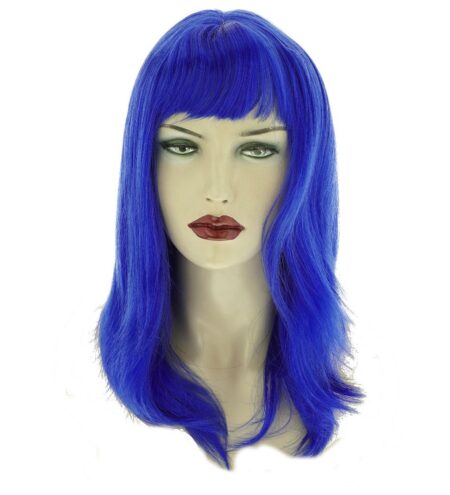 Mavi Renk Uzun Parti Peruğu (4172)