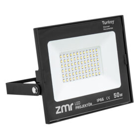 302/S 50 WATT - 220 VOLT 6500K IP66 150* IŞIK AÇISI SİYAH SLİM KASA LED PROJEKTÖR