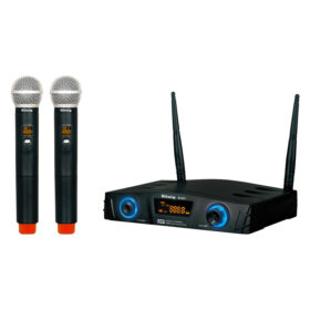 K-312 16 KANAL UHF DIGITAL ÇİFT KANAL 2 EL KABLOSUZ TELSİZ MİKROFON