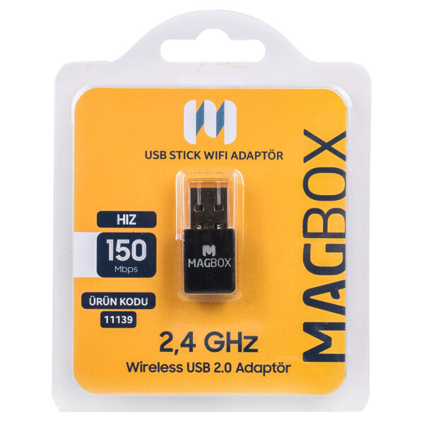 802.11N MİNİ 7601 CHİPSET 2.4GHZ 150 MBPS HD UYDU ALICI UYUMLU USB STİCK WİFİ ADAPTÖR - Görsel 3