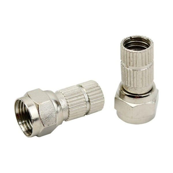 HRF-03 RG6/U6 22 MM SİYAH CONTALI F KONNEKTÖR (100LÜ POŞET)