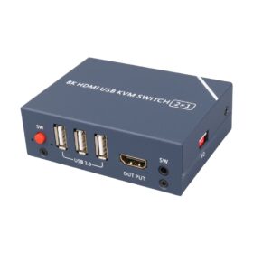 PM-11777 8K HDMI USB KVM SWITCH 2X1