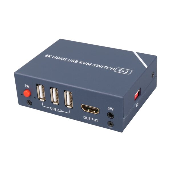 PM-11777 8K HDMI USB KVM SWITCH 2X1