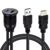 PM-12428 ARAÇ KONTROL PANELİ USB 3.0 + HDMI UZATMA KABLOSU GÖMME MONTAJ - Görsel 2