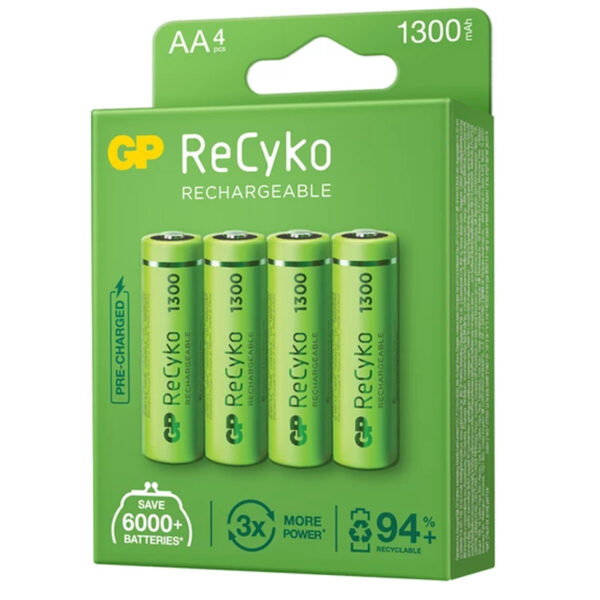 1300 MAH NI-MH R6 ŞARJLI AA 4LÜ KALEM PİL