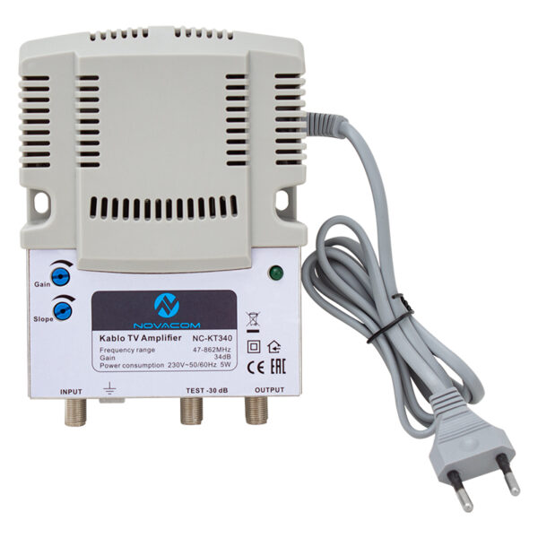 NC-KT340 47-862MHZ 34DB KABLO TV AMPLIFIER HAT YÜKSELTİCİ - Görsel 2