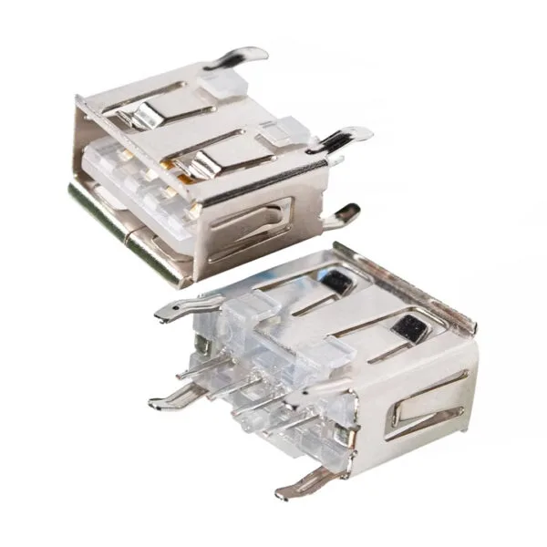 USB DİŞİ ŞASE DİK ŞEFFAF (USB109)  * OTO TEYP USB ŞASE (IC-265D)