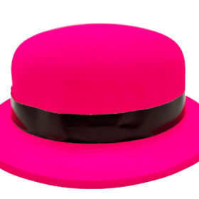 Neon Partisi Pembe Renk Melon Plastik Parti Şapkası