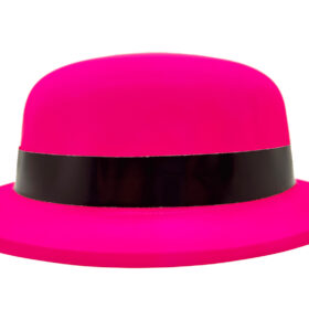 Neon Partisi Pembe Renk Melon Plastik Parti Şapkası