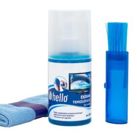 HL-14408 SPREY + FİBER BEZ + FIRÇA 200ML LCD EKRAN TEMİZLEME SETİ