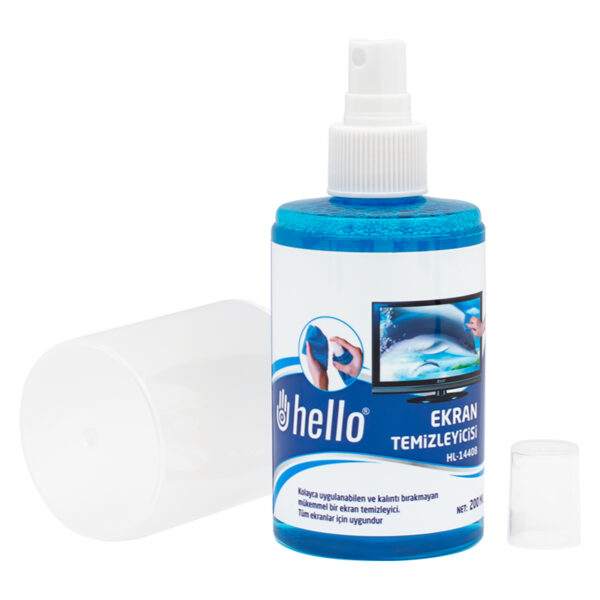 HL-14408 SPREY + FİBER BEZ + FIRÇA 200ML LCD EKRAN TEMİZLEME SETİ - Görsel 2