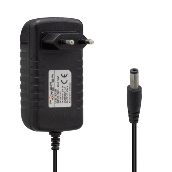 PM-15429 24 VOLT - 1 AMPER 5.5*2.5 MM UÇLU PRİZ TİPİ PLASTİK KASA ADAPTÖR