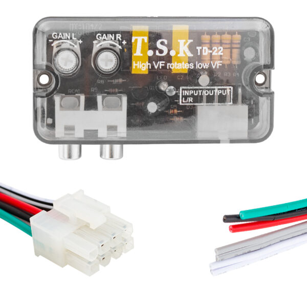 MV-15911 AYARLI OTO DECK ANFİ ÇEVİRİCİ (2-4 KANAL ANFI BAGLANABILIR) ANFİ DÖNÜŞTÜRÜCÜ - Görsel 2