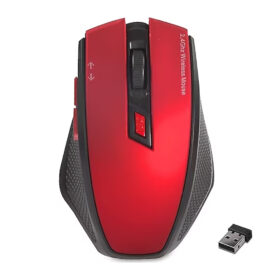 SMW-777 USB 2.4GHZ OPTİK KABLOSUZ MOUSE (KIRMIZI*SİYAH)