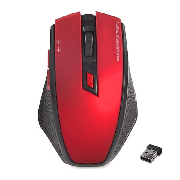 SMW-777 USB 2.4GHZ OPTİK KABLOSUZ MOUSE (KIRMIZI*SİYAH)