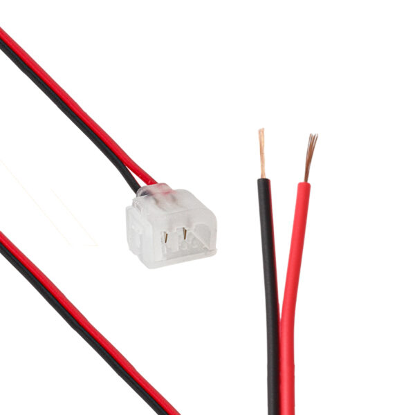 PM-16735 2 PİN NEON 12 VOLT TEK YÖNLÜ GÜÇ KABLOSU 6X12MM 15CM