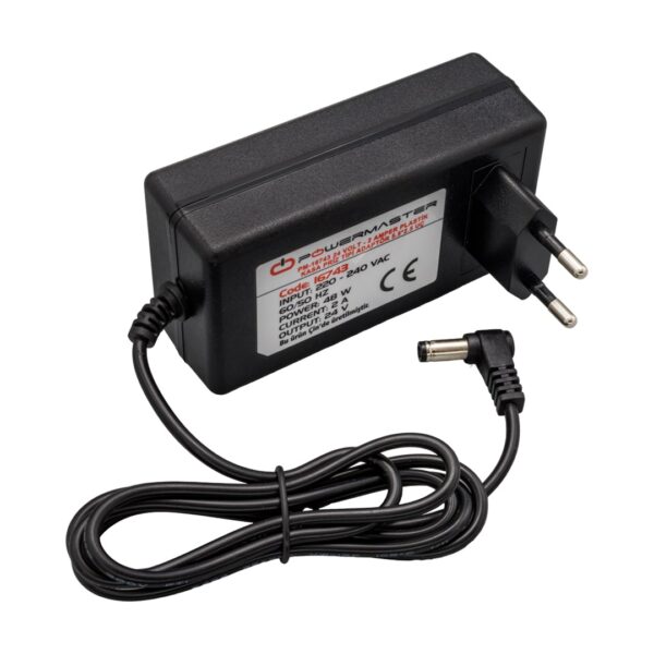 PM-16743 24 VOLT - 2 AMPER 5.5*2.5 MM UÇLU PLASTİK KASA PRİZ TİPİ ADAPTÖR - Görsel 3