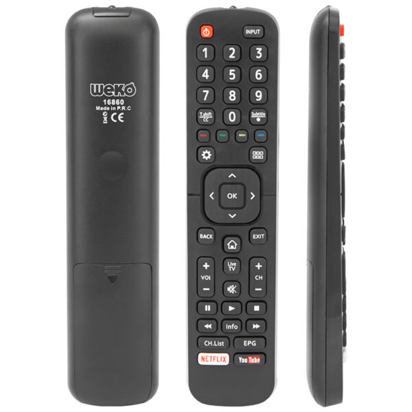 KL HISENSE RM-L1335 PLUS NETFLIX-YOUTUBE TUŞLU LCD LED TV KUMANDA
