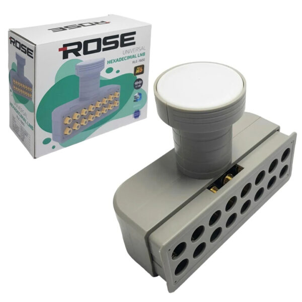 ROSE RLE-1600 UNİVERSAL HEXADEMİCAL 16 ÇIKIŞLI 0.1 DB FULL HD 4K LNB - Görsel 3
