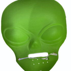 Ghoulish Productions Green Alien Mask 45x30 cm ( UZAYLI )