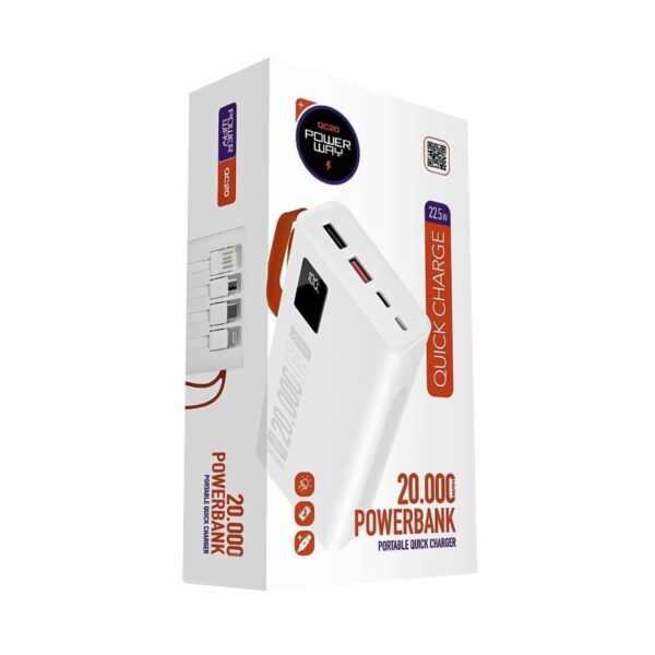 QC20 20000 MAH ÇİFT USB DİJİTAL EKRAN POWERBANK - Görsel 3