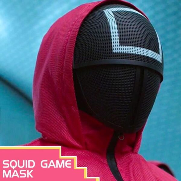 Orjinal Squid Game Maskesi Kalamar Oyun Maskesi Kare İthal Ürün - Görsel 4