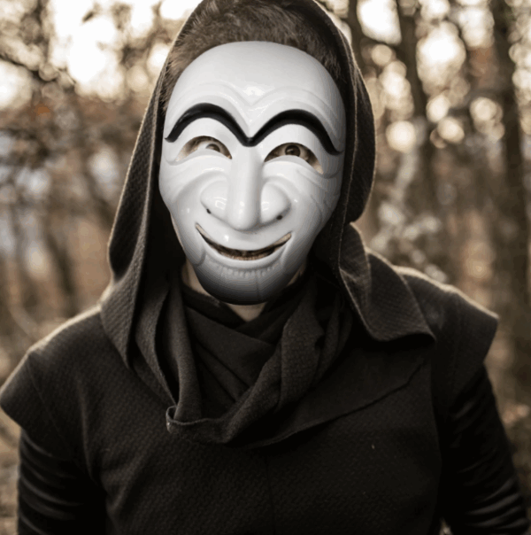 Koreli Hırsız Teatral Hahoe Maskesi - Para Heist Maskesi - Dali Maskesi - Görsel 2