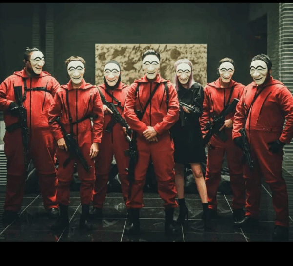 Koreli Hırsız Teatral Hahoe Maskesi - Para Heist Maskesi - Dali Maskesi - Görsel 3