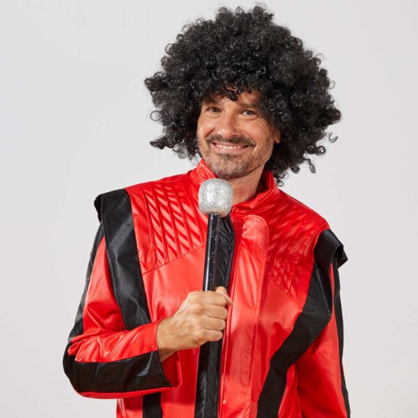 Siyah Renk Kıvırcık Afro Bonus Peruk - Görsel 3