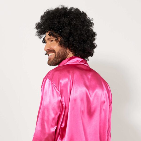 Siyah Renk Kıvırcık Afro Bonus Peruk - Görsel 4