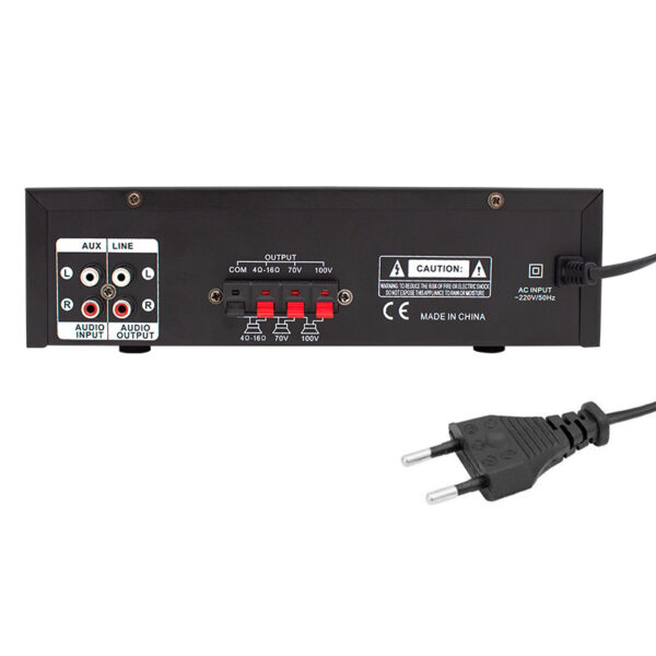 MV-510 50 WATT USB/SD/BLUETOOTH 2 MİK.,ECO LU+2SD 2061*2 Lİ UKLI GİRİŞLİ HAT TRAFOLU ANFİ - Görsel 2