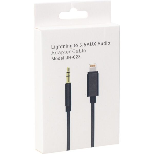JH-023 IPHONE LIGHTNING TO 3.5 MM AUX STEREO ÇEVİRİCİ KABLO - Görsel 2