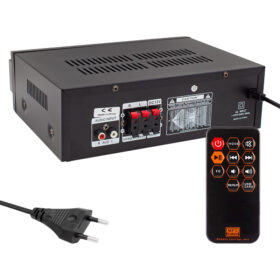 HD-510 2X50 WATT 220V/12V GİRİŞ USB-SD -BT-UK TRAFOSUZ 2 MİK GİRİŞLİ STEREO ANFİ
