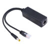PD48V IP KAMERA POE KABLOSU AKTİF POE ENJEKTÖR SPLITTER (IN:DC48V-57V OUT IEEE802.3AF-AT MAX:12V2A)