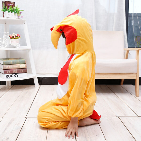 Çocuk Horoz Kostümü - Tavuk Kostümü 2-3 Yaş 80 cm - Görsel 2