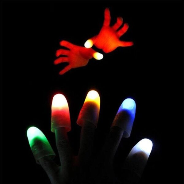 Led Işıklı Renkli Sihirli Parmak Işıklı Parmak Şaka Parmak 1 Adet - Görsel 4