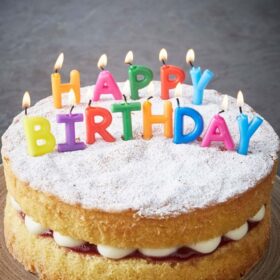 Happy Birthday Yazılabilen Rengarenk Doğum Günü M.u